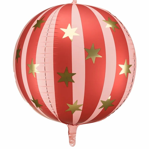 F�liov� bal�n Hv�zdn� koule, 75 cm, �erven�