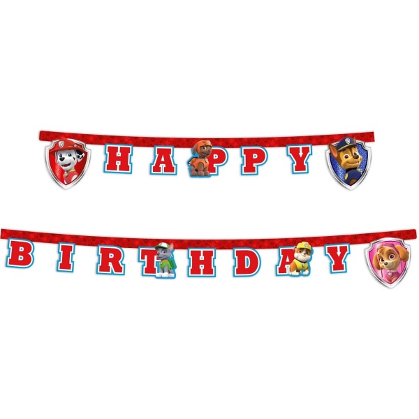 GIRLANDA Happy Birthday Tlapkov� patrola