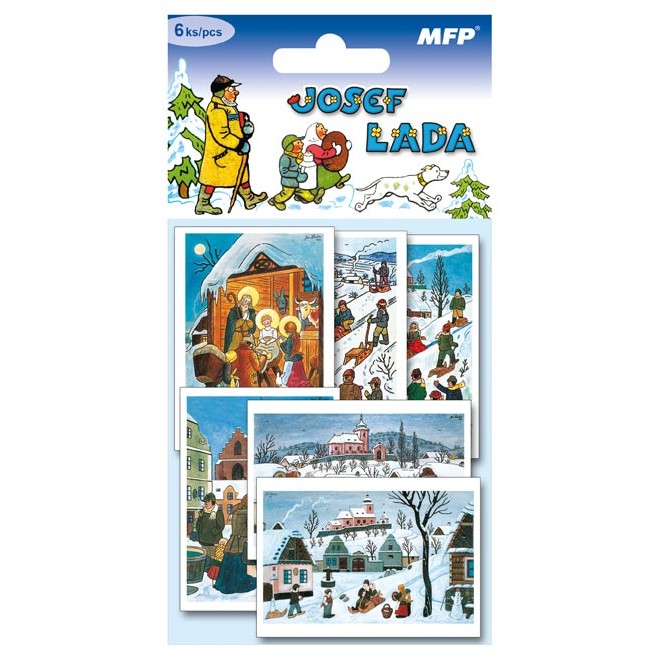 Jmenovky na d�rky Josef Lada 6 ks