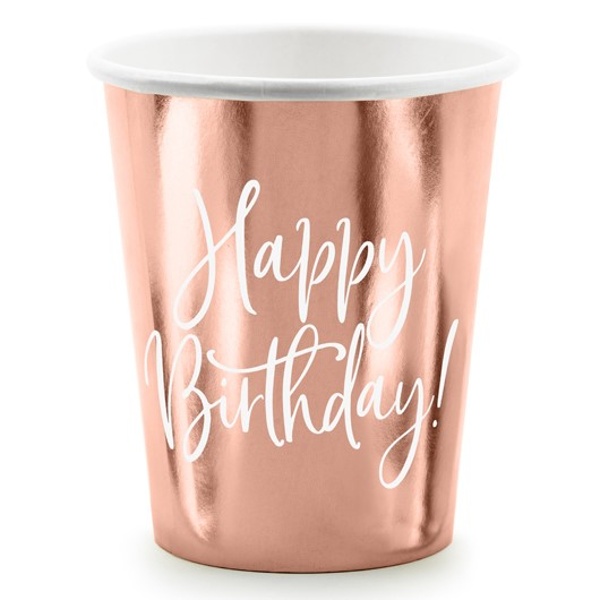 KEL�MKY pap�rov� Rose gold HB 160ml 6ks