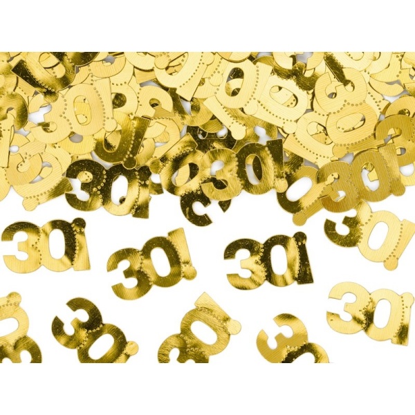 KONFETY metalick� zlat�