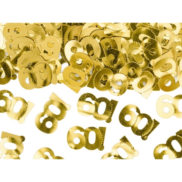 KONFETY metalick� zlat�