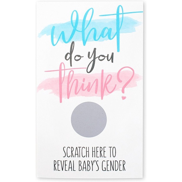 Karti�ky Gender reveal k se�kr�b�n� Holka 10ks