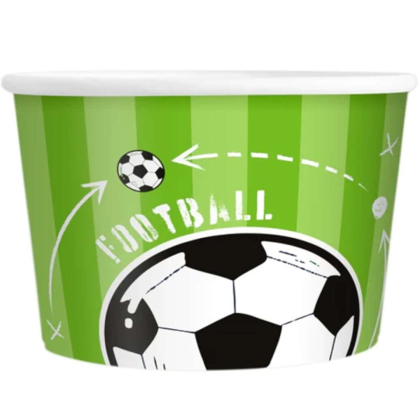 Kel�mky na zmrzlinu Fotbal 150 ml 6 ks