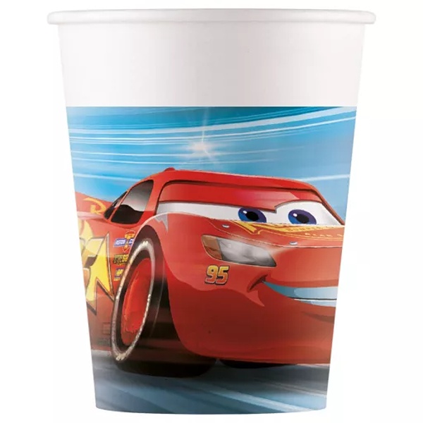 Kel�mky pap�rov� Cars 200 ml 8 ks