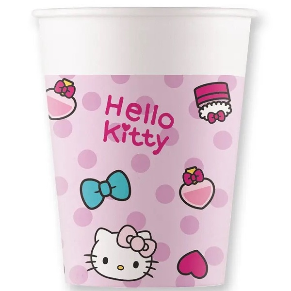 Kel�mky pap�rov� Hello Kitty 200 ml 8 ks