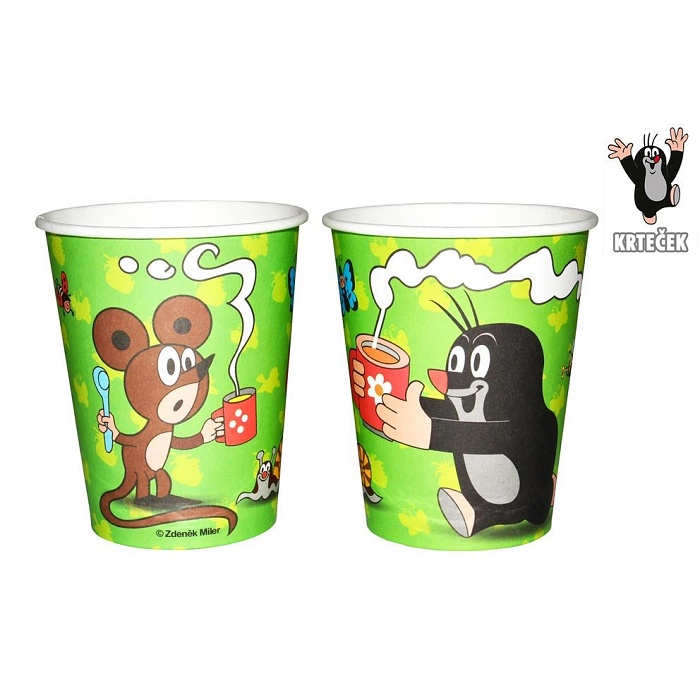 Kel�mky pap�rov� Krte�ek a kamar�di 250 ml 6 ks