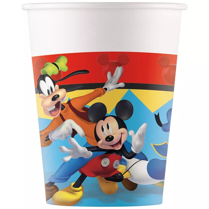 Kel�mky pap�rov� Mickey Mouse 200 ml 8 ks