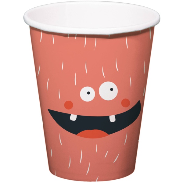 Kel�mky pap�rov� Monster 250ml 6 ks