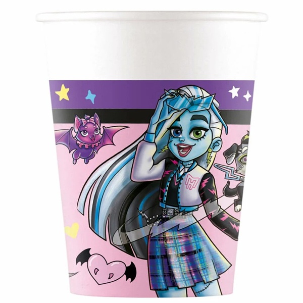 Kel�mky pap�rov� Monster High 200 ml 8 ks