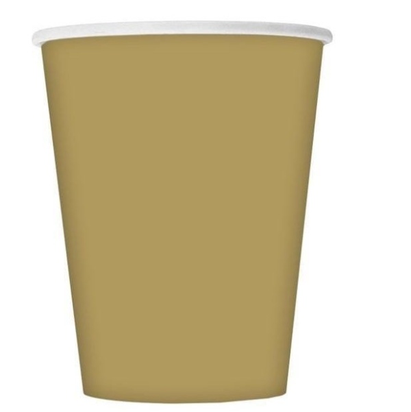 Kel�mky pap�rov�, pastelov� zlat� 266 ml 8 ks
