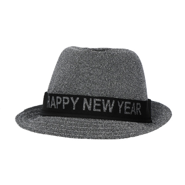 Klobouk 'Happy New Year' st��brn�
