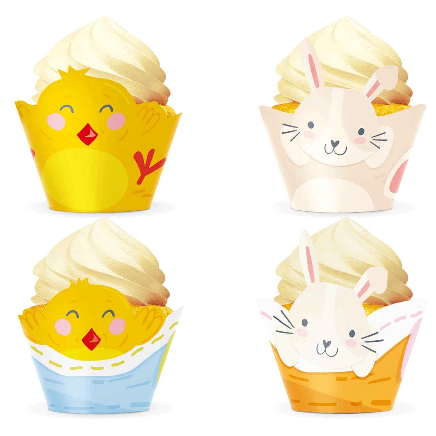 Ko���ky na muffiny Zaj��ci 4 ks