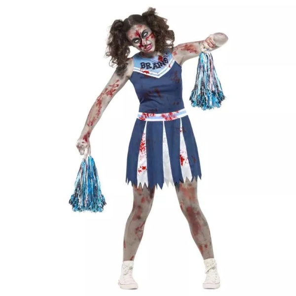 Kost�m d�msk� Zombie roztlesk�va�ka modr� vel. XS
