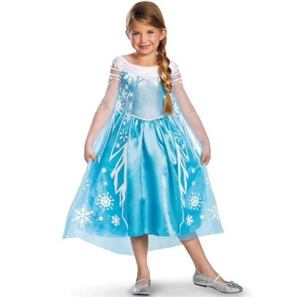 Kost�m d�tsk� Princezna Elsa Ledov� kr�lovstv� vel. S (5-6 let)