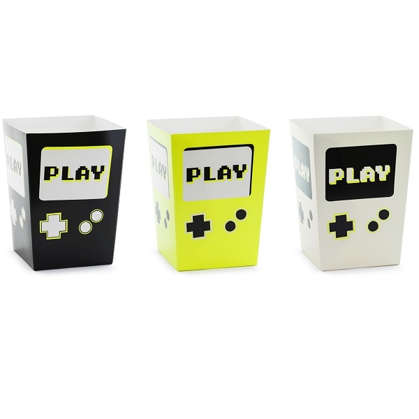 Krabi�ky na popcorn Gamepad Play 7x7x12 cm, 6 ks