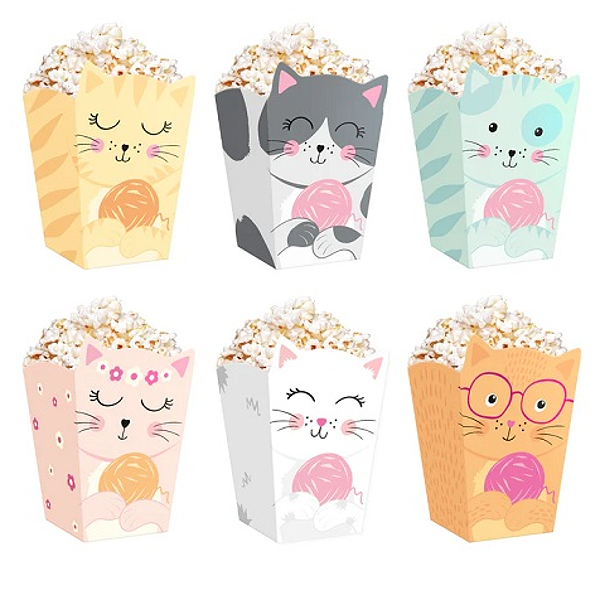 Krabi�ky na popcorn Ko�ky 6 ks