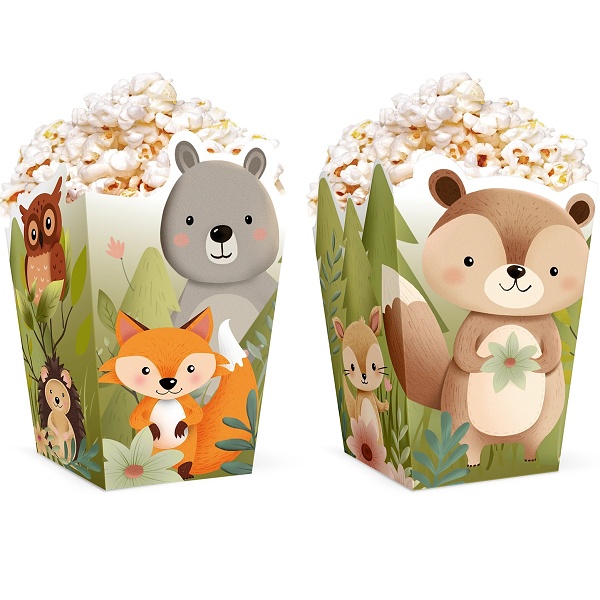 Krabi�ky na popcorn Lesn� zv���tka 6 ks