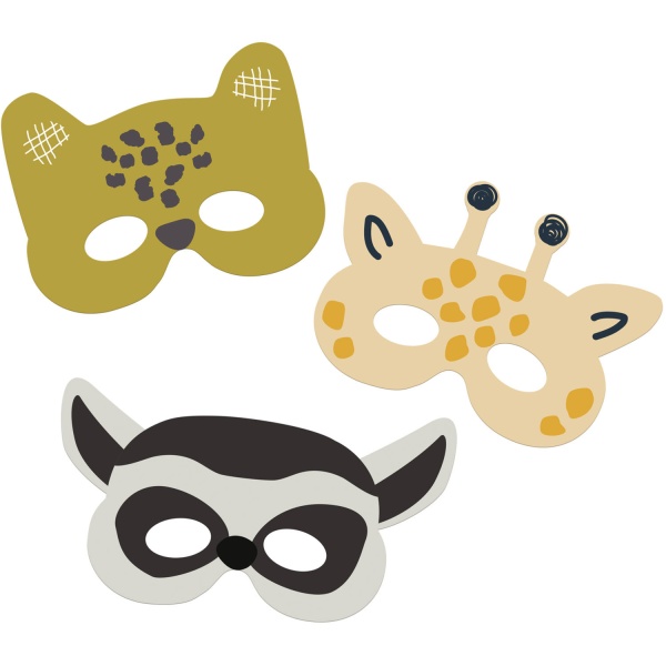 Masky Zoo Party 6 ks