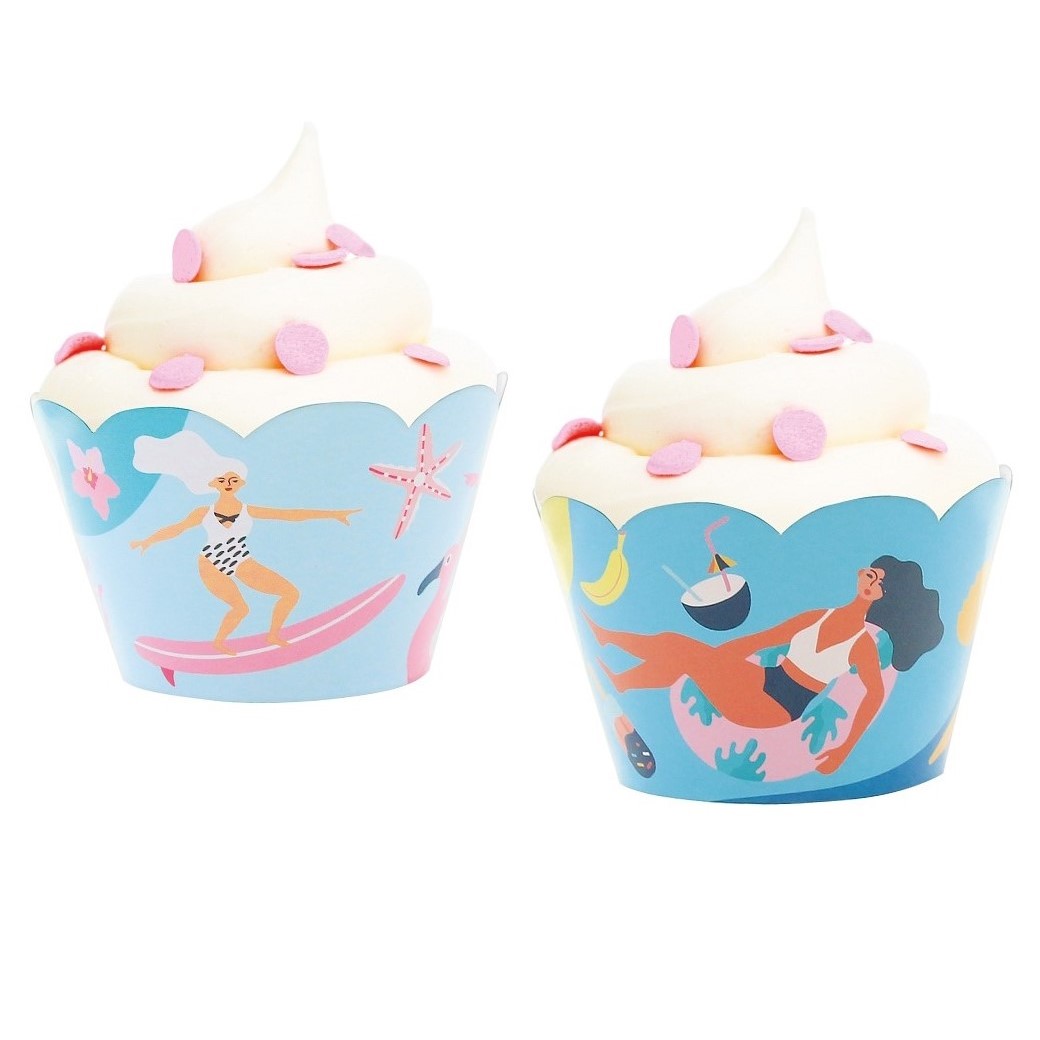 Ozdobn� ko���ky na muffiny Summer Let �s Party 6 ks