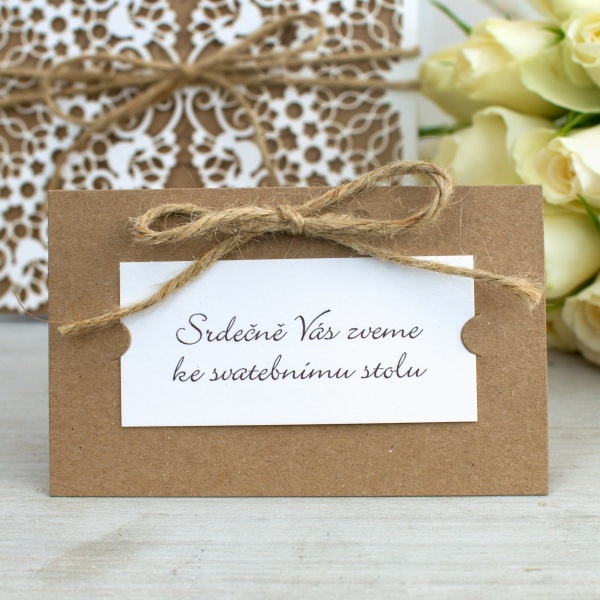 POZV�NKA svatebn� Natur 8 ks