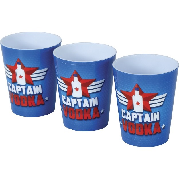 Pan�ky plastov� Captain Vodka modr� 3 ks