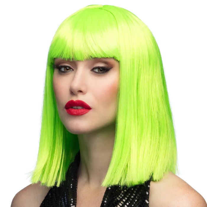 Paruka s ofinou neonov� zelen�
