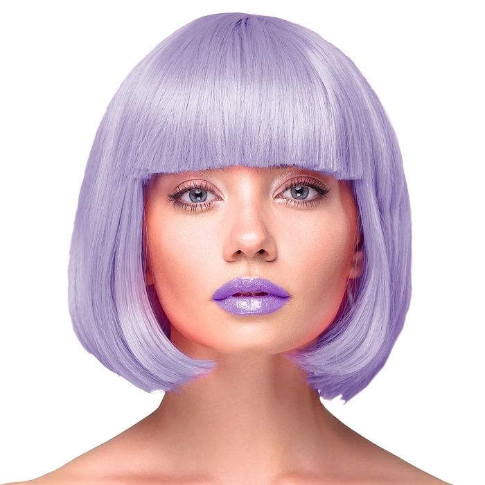 Paruka sv�tle fialov� kr�tk� vlasy