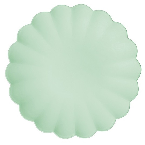 Plastov� tal��e Frill sv�tle zelen� 22x22 cm 4 ks