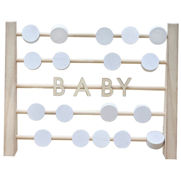 Po��tadlo d�ev�n� jako kniha host� Baby 30 x 40 cm