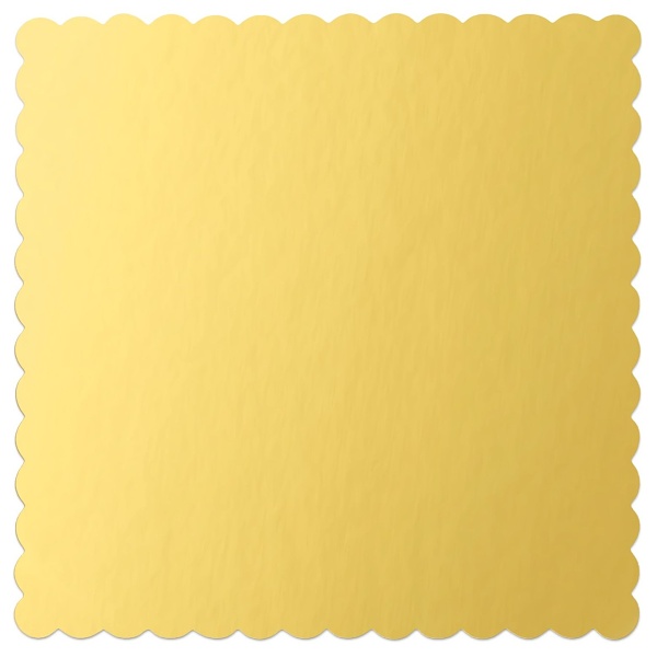 Podnost na dort �tvercov� zlat� 20cm 1ks