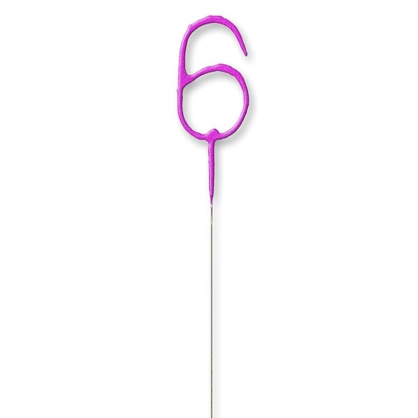 Prskavka glitrov� ��slice 6 r��ov� 17,8 cm