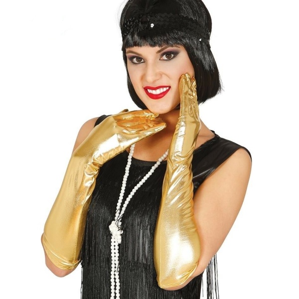 RUKAVICE zlat� dlouh� 44 cm