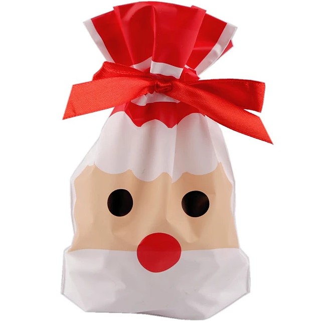 S��ek v�no�n� se stuhou Santa 12x17 cm 1 ks