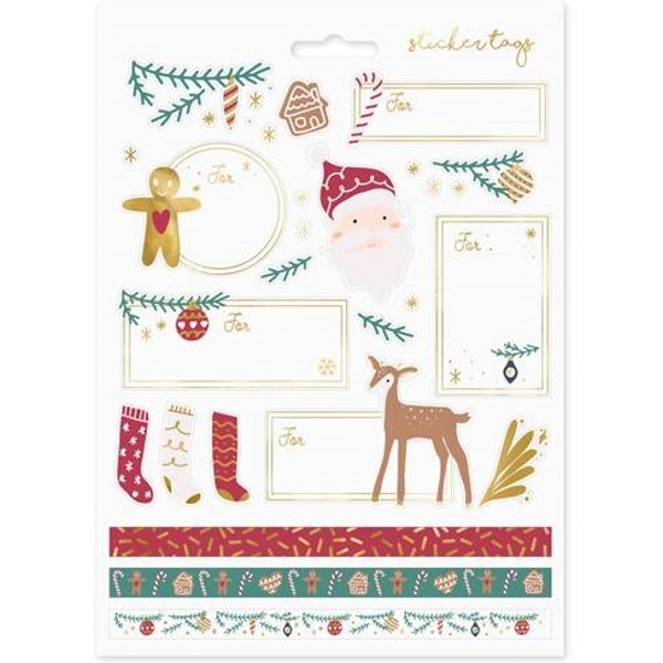 Samolepky v�no�n� Santa 31 ks