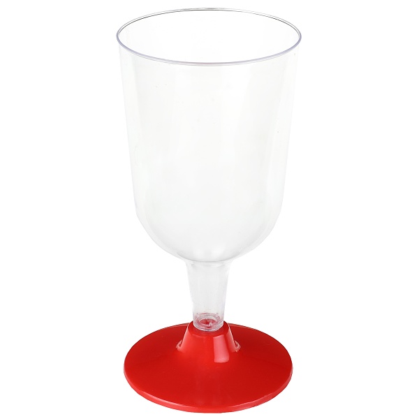 Skleni�ka na v�no znovupou�iteln� �erven� 200 ml