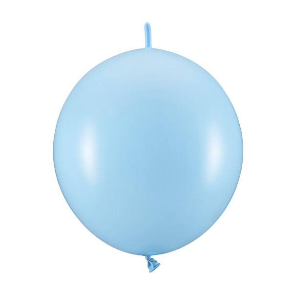 Spojovac� bal�nky pastelov� sv�tle modr� 28 cm 20 ks