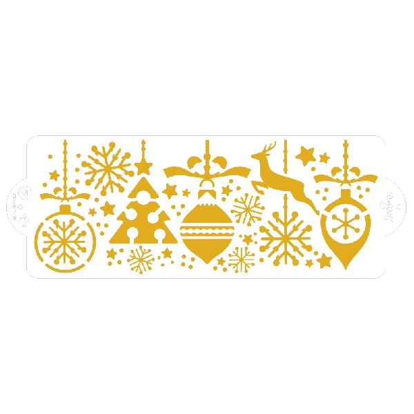 Stencil �ablona V�no�n� 10 x 28 cm