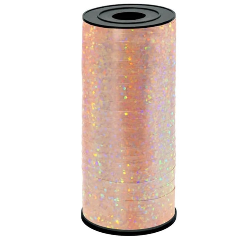 Stuha holografick� rose gold 92 m