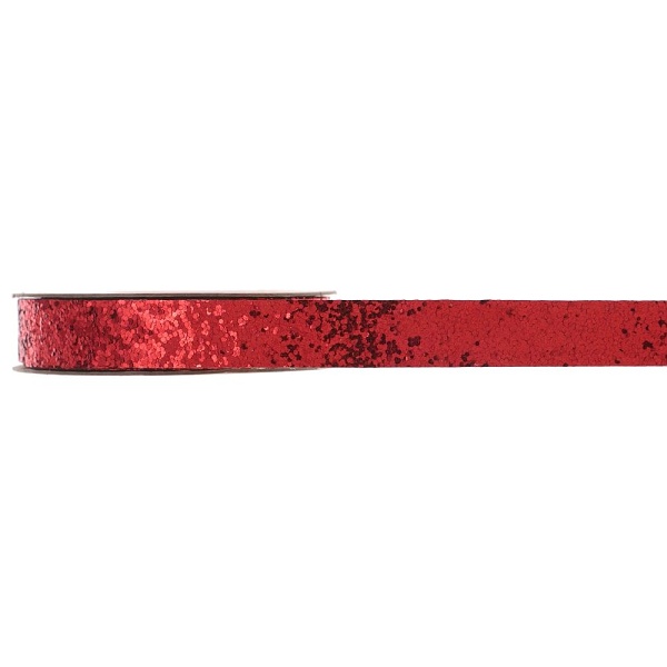 Stuha metalick� �erven� 15mm x 5 m