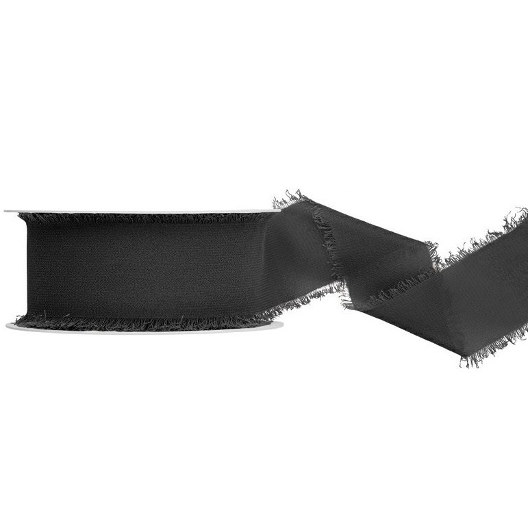 Stuha �if�nov� �ern� 4cm/10m