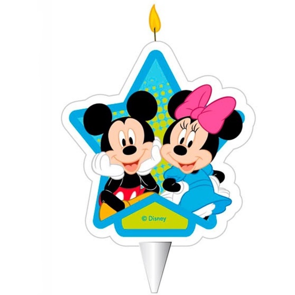 Sv��ka dortov� Mickey a Minnie 7,5 cm