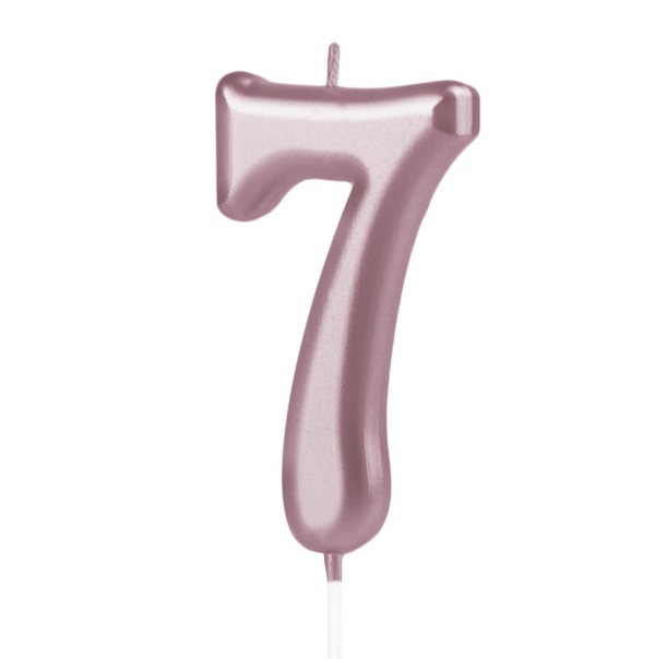 Sv��ka dortov� ��slice 7 Rose Gold 10 cm