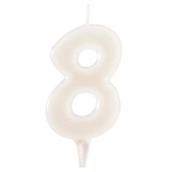Sv��ka dortov� ��slo 8 fluorescentn� 6 cm