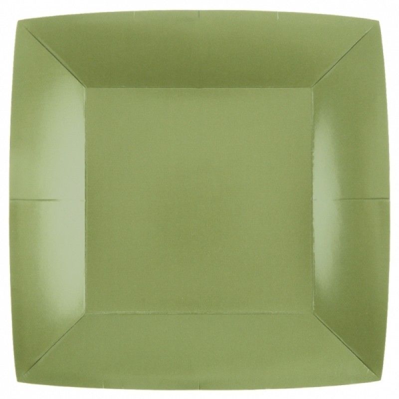 Tal��e hranat� olivov� 23 x 23 cm 10 ks
