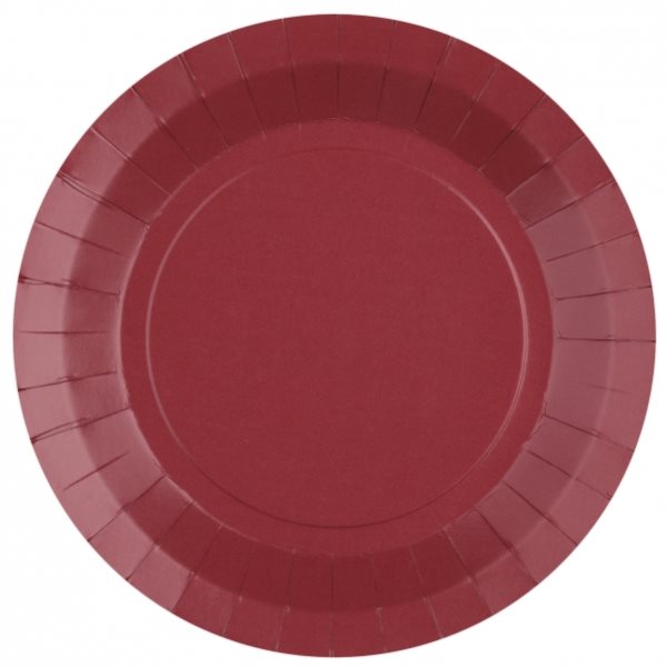 Tal��e pap�rov� Burgundy 22,5 cm 10 ks