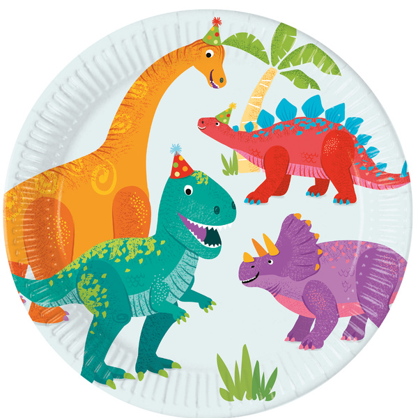 Tal��e pap�rov� Dinosaurus 23 cm 8 ks
