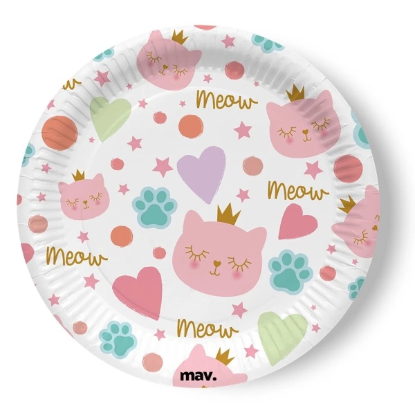 Tal��e pap�rov� Ko�i�� princezna 22,7 cm 8 ks