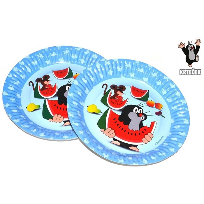 Tal��e pap�rov� Krte�ek a kamar�di 18 cm 6 ks
