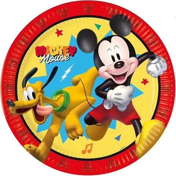 Tal��e pap�rov� Mickey Mouse 23 cm 8 ks